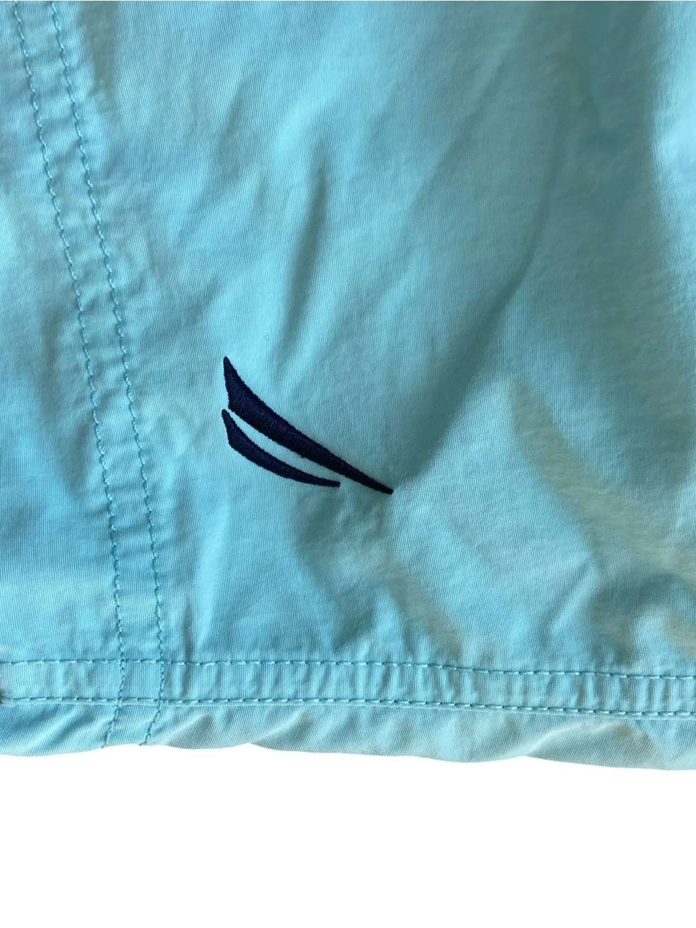 Nautica Swim Trunks Men's XXL Pink Yellow Blue Stripe Lined Beach Shorts
